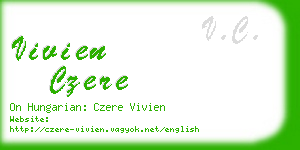 vivien czere business card